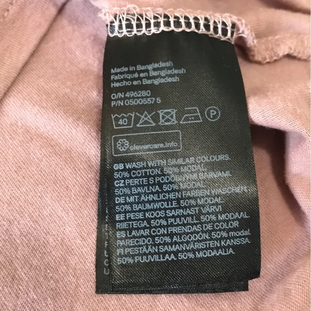 H&M pink basic crop top size S - Picture 3 of 3